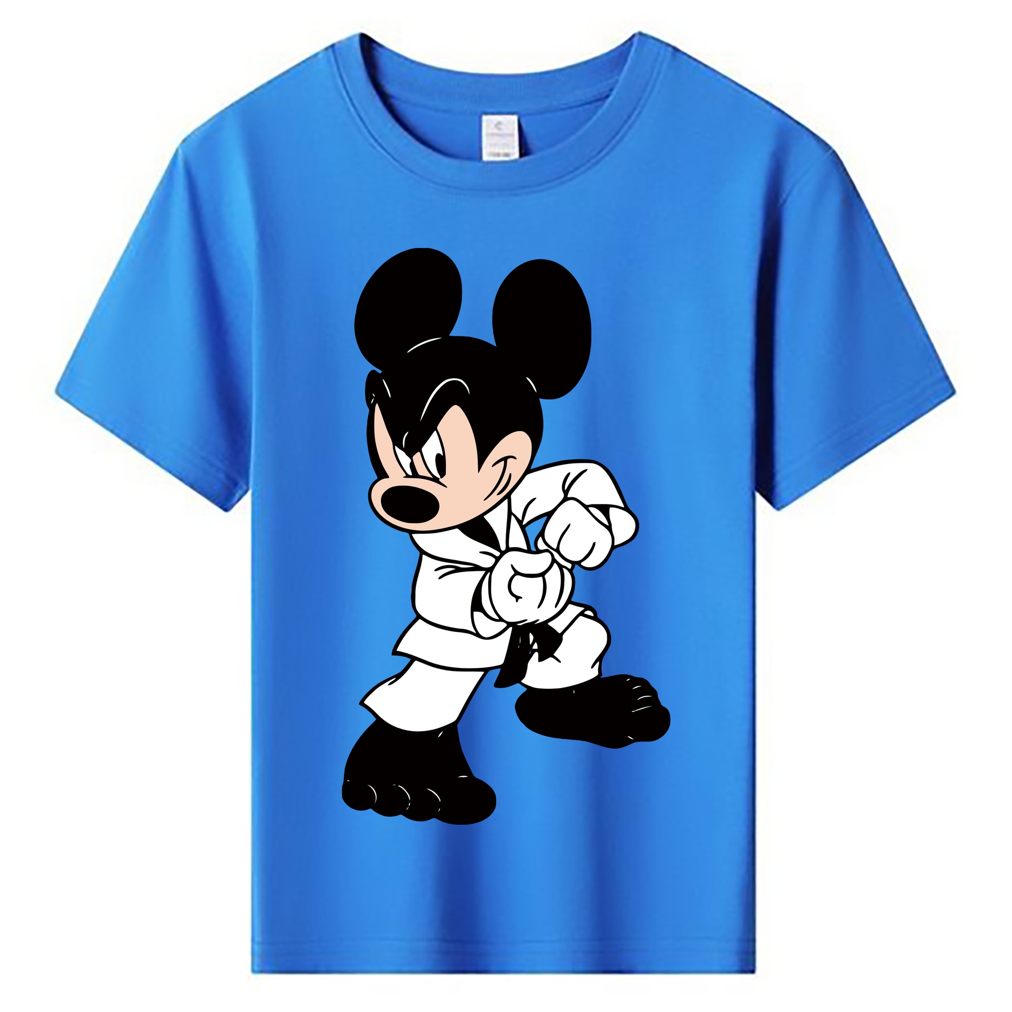 ミッキーマウス Mickey Mouse 綿100％キッズTシャツ（フロントプリント）
